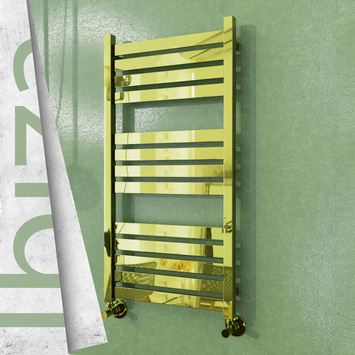 Radiva - Ibiza Decorative Towel Warmer 500x960 (Stainless Steel) Gold