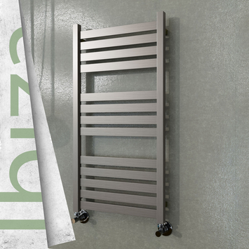 Radiva - Ibiza Decorative Towel Warmer 500x960 (Stainless Steel) Satine Finish
