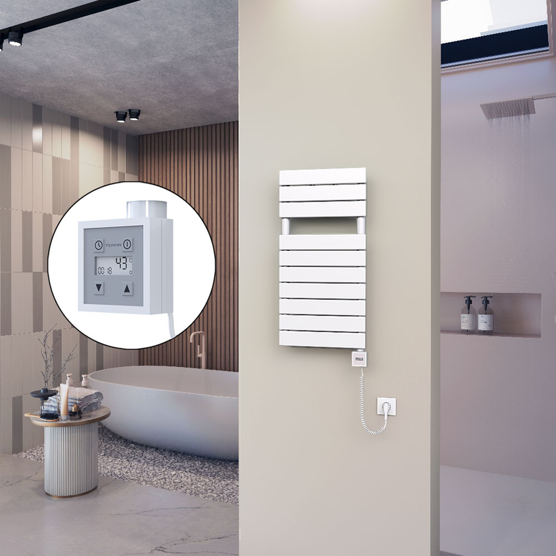 Ibiza Stainless Steel Towel Warmer 600x1165 Polished Finish