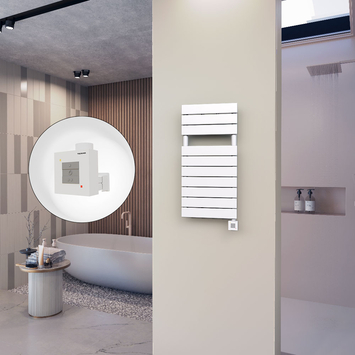 Ibiza Stainless Steel Towel Warmer 600x1165 Polished Finish - Thumbnail