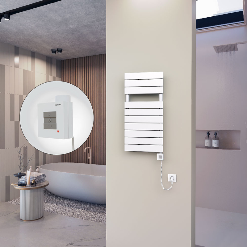 Ibiza Stainless Steel Towel Warmer 600x1165 Polished Finish
