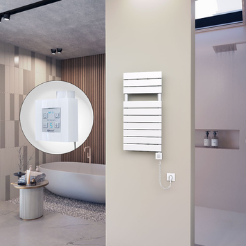 Ibiza Stainless Steel Towel Warmer 600x1165 Polished Finish - Thumbnail
