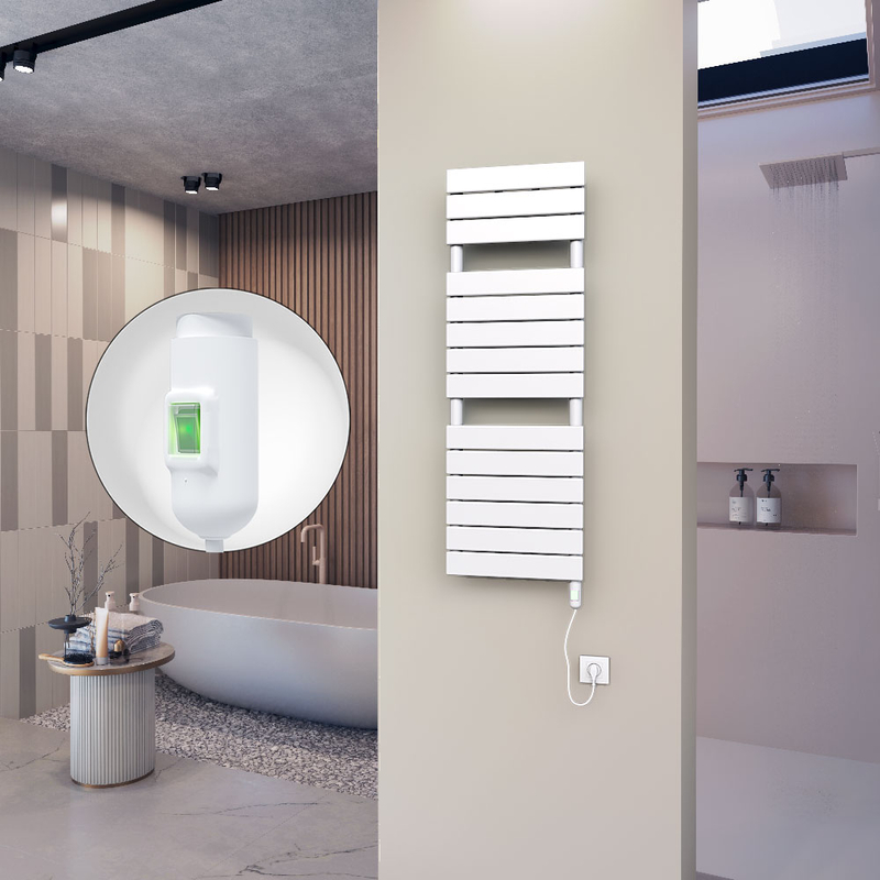 Ibiza Stainless Steel Towel Warmer 600x1165 Polished Finish