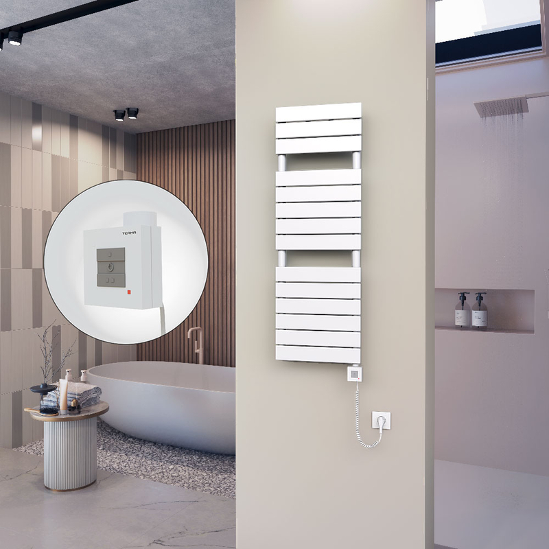 Ibiza Stainless Steel Towel Warmer 600x1165 Polished Finish