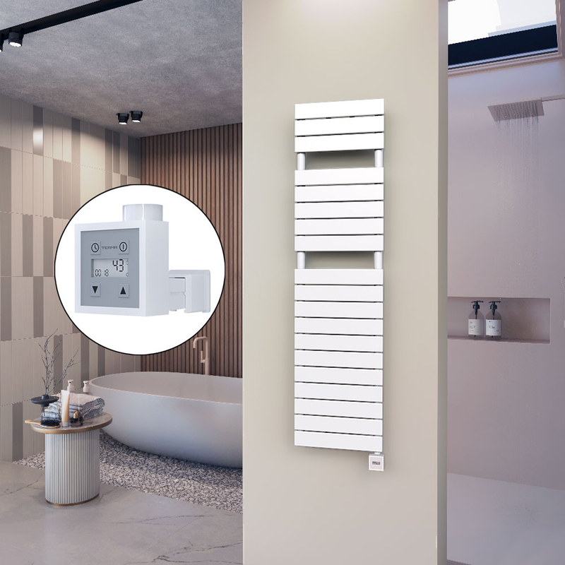 Ibiza Stainless Steel Towel Warmer 600x1165 Polished Finish