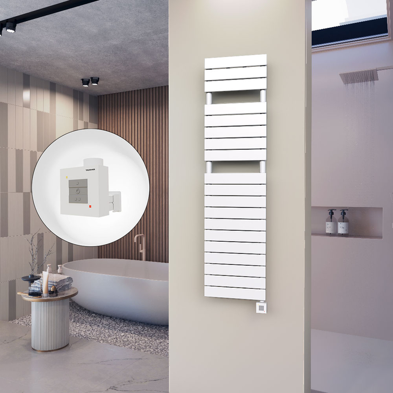Ibiza Stainless Steel Towel Warmer 600x1165 Polished Finish