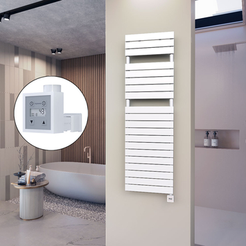 Ibiza Stainless Steel Towel Warmer 600x1165 Polished Finish - Thumbnail