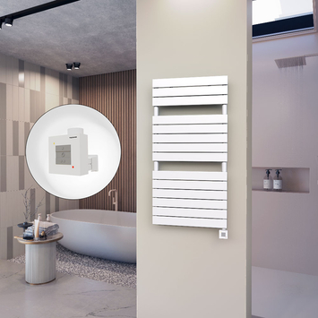 Ibiza Stainless Steel Towel Warmer 600x1165 Polished Finish - Thumbnail