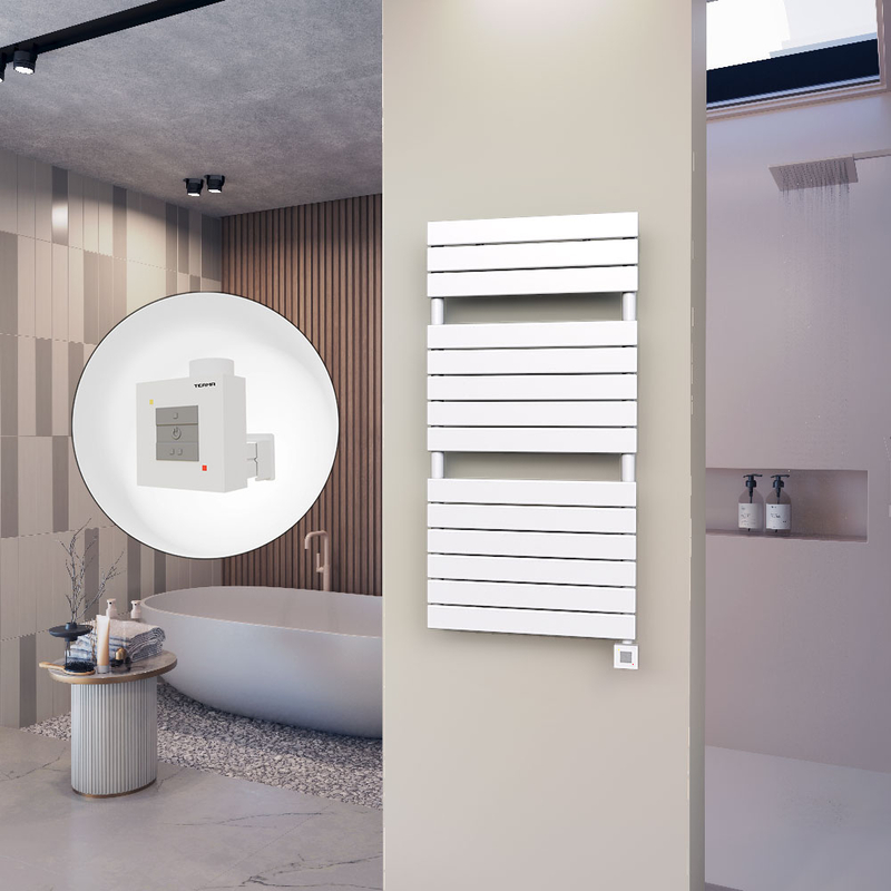 Ibiza Stainless Steel Towel Warmer 600x1165 Polished Finish
