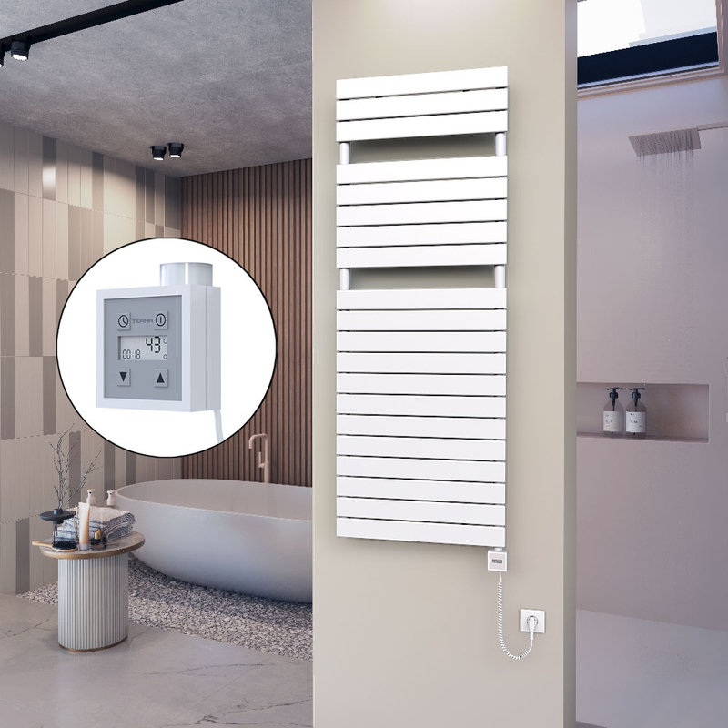 Ibiza Stainless Steel Towel Warmer 600x1165 Polished Finish