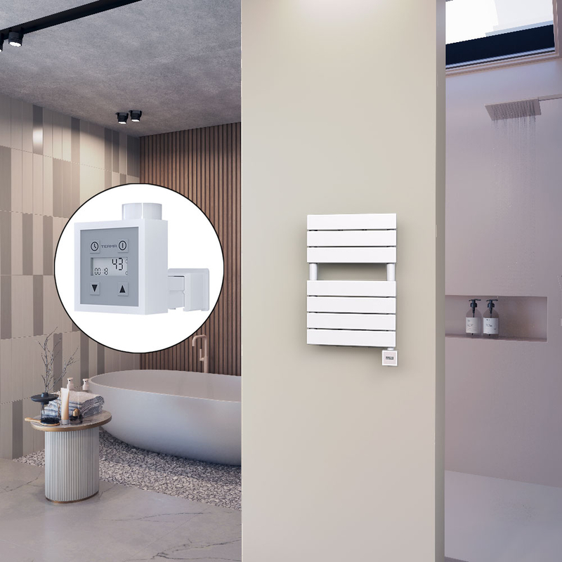 Ibiza Stainless Steel Towel Warmer 600x1165 Polished Finish