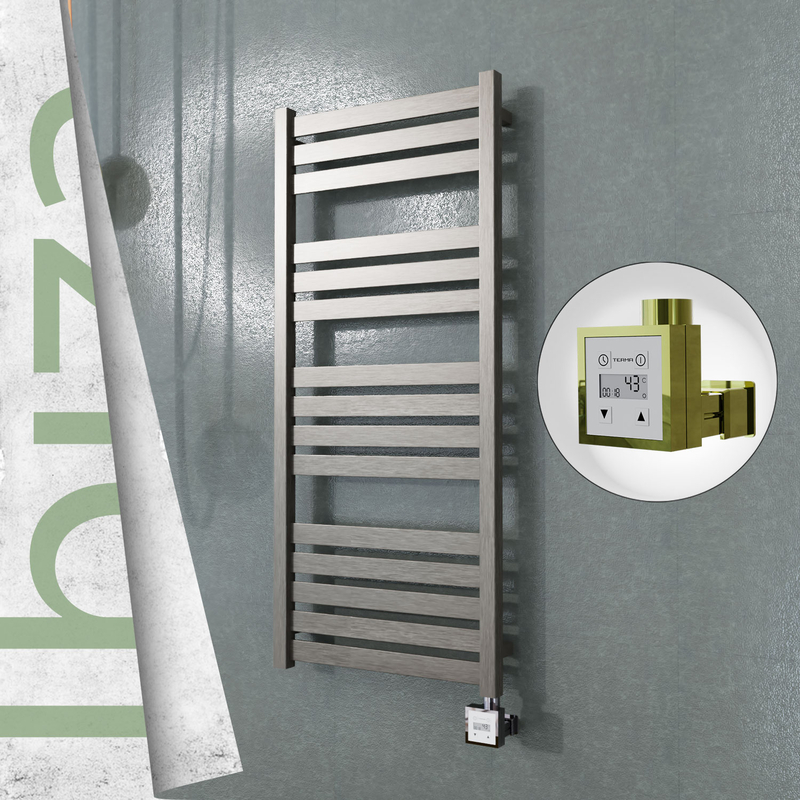 Ibiza Electric Towel Warmer 500x1165 Satine Finish Ktx3 300 W