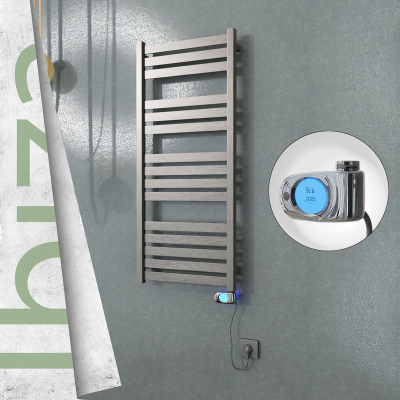 Ibiza Electric Towel Warmer 500x1165 Satine Finish (Musa Thermostat) 300 W