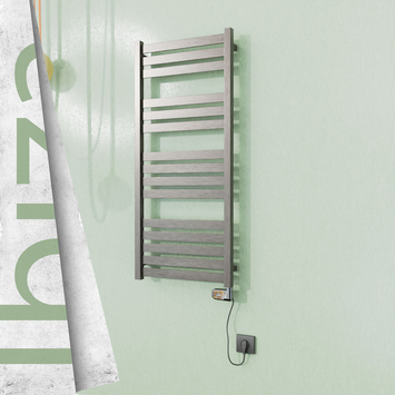 - Ibiza Electric Towel Warmer 500x1165 Satine Finish (Thesis Thermostat) 300 W  - Ibiza Electric Towel Warmer 500x1165 Satine Finish (Thesis Thermostat) 300 W