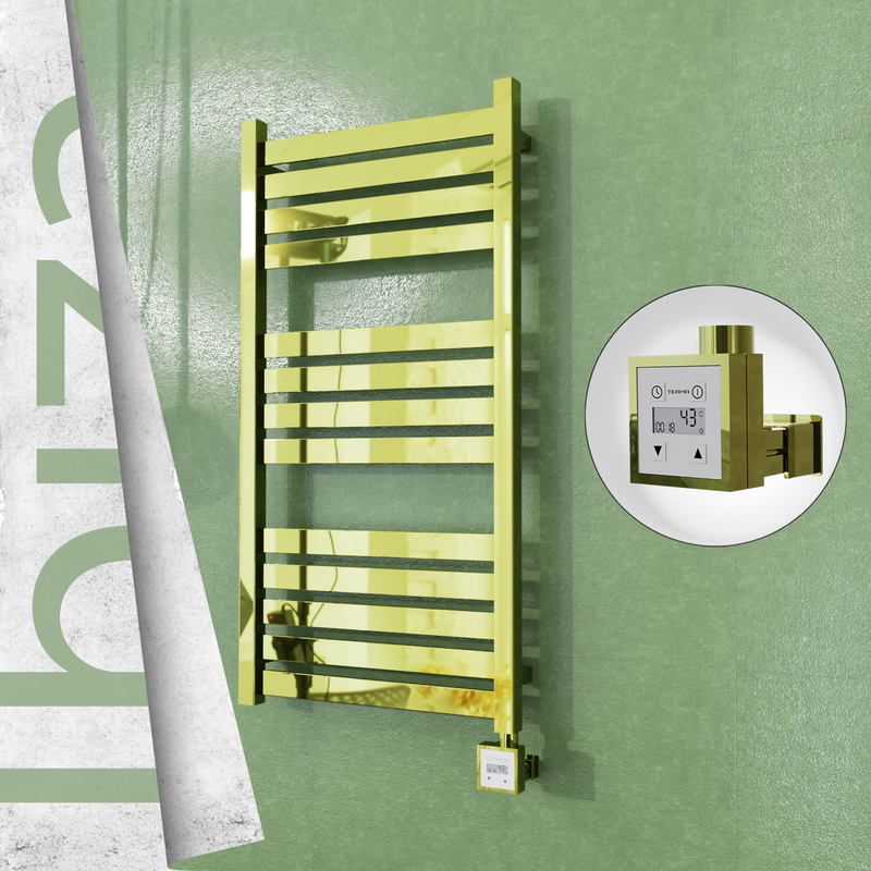 Ibiza Electric Towel Warmer 500x960 Gold Ktx3 300 W