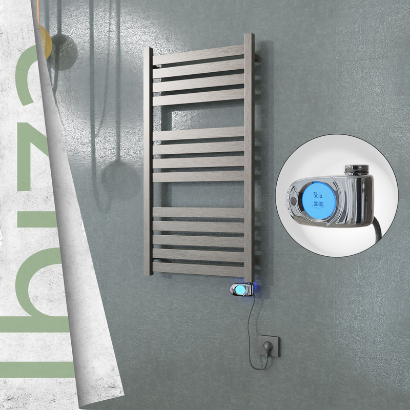 Ibiza Electric Towel Warmer 500x960 Satine Finish (Musa Thermostat) 300 W