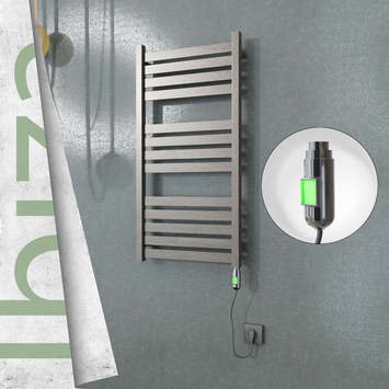  - Ibiza Electric Towel Warmer 500x960 Satine Finish (On/Off) 300 W