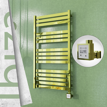 - Ibiza Electric Towel Warmer 600x1165 Gold Ktx3 300 W  - Ibiza Electric Towel Warmer 600x1165 Gold Ktx3 300 W