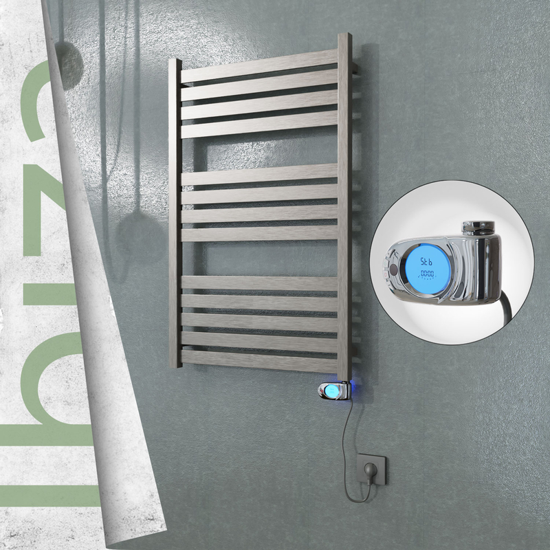Ibiza Electric Towel Warmer 600x960 Satine Finish (Musa Thermostat) 300 W