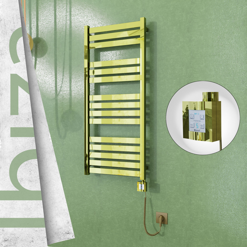 Ibiza Electric Towel Warmer 500x1165 Gold Ktx4 300 W (Spiral Cable)