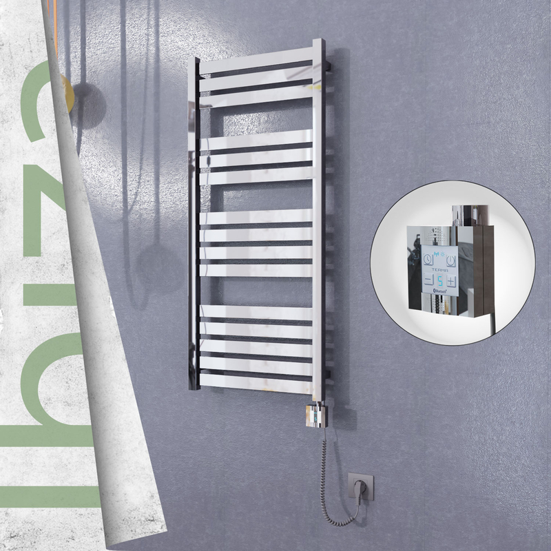Ibiza Electric Towel Warmer 500x1165 Mirror Finish Ktx4 300 W (Spiral Cable)