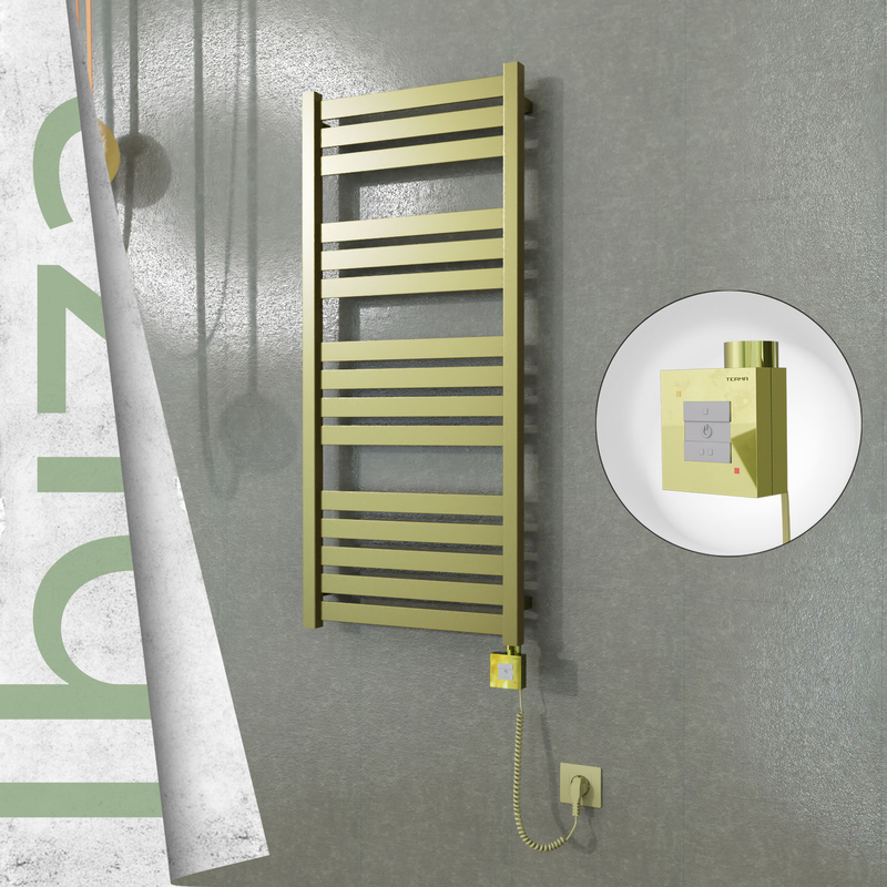 Ibiza Electric Towel Warmer 500x1165 Satine Finish Ktx1 300 W (Spiral Cable)