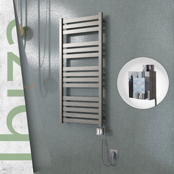 - Ibiza Electric Towel Warmer 500x1165 Satine Finish Ktx4 300 W (Spiral Cable)  - Ibiza Electric Towel Warmer 500x1165 Satine Finish Ktx4 300 W (Spiral Cable)