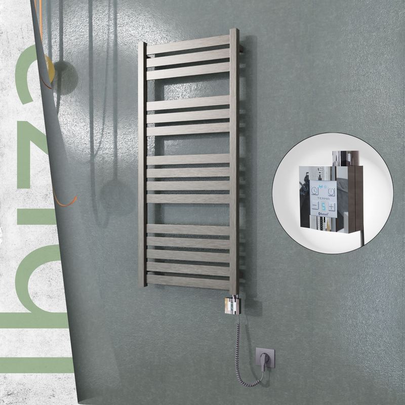 Ibiza Electric Towel Warmer 500x1165 Satine Finish Ktx4 300 W (Spiral Cable)