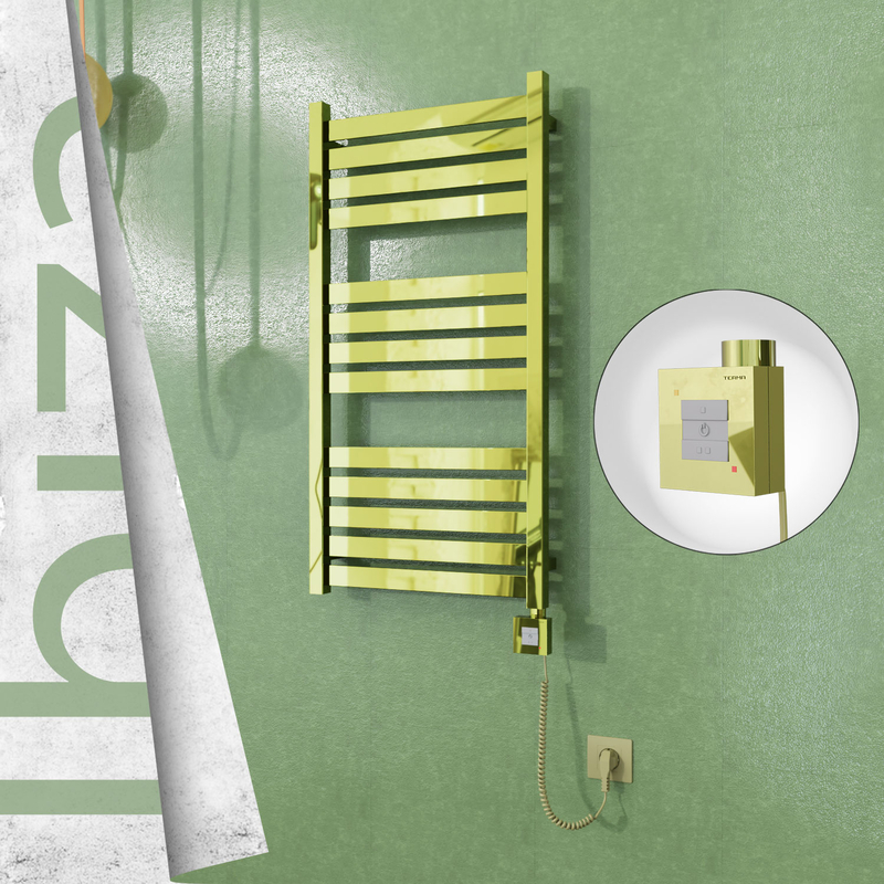 Ibiza Electric Towel Warmer 500x960 Gold Ktx1 300 W (Spiral Cable)