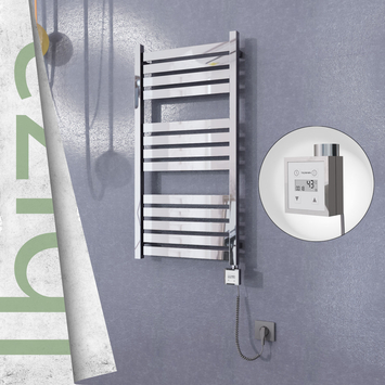 Radiva - Ibiza Elektrikli Havlupan 500x960 Ayna Polisaj (KTX3 Termostat) 300W Spiral Kablolu