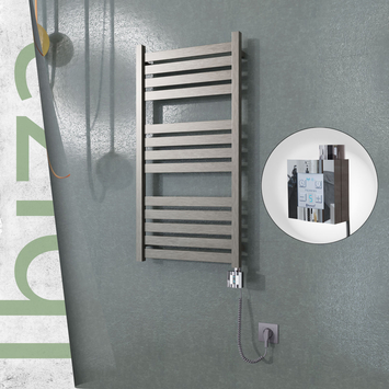  - Ibiza Electric Towel Warmer 500x960 Satine Finish Ktx4 300 W (Spiral Cable)