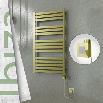 Radiva - Ibiza Sèche Serviettes Electrique 600x1165 Finition peinture satiné Ktx1 600 Watt Câble en spirale