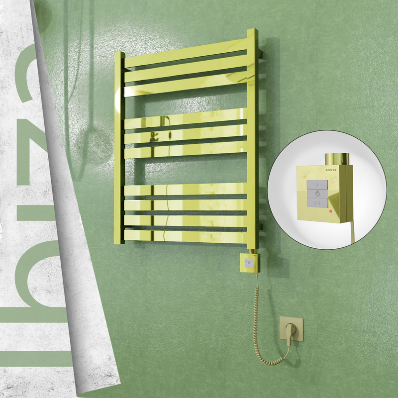 Ibiza Electric Towel Warmer 600x780 Gold Ktx1 200 W (Spiral Cable)