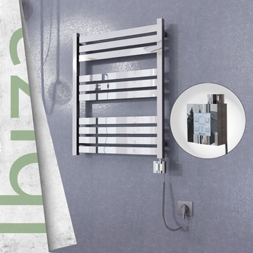  - Ibiza Sèche Serviettes Electrique 600x780 Finition de polissage Ktx4 300 Watt Câble en spirale