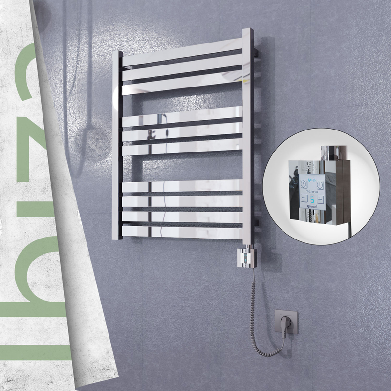 Ibiza Electric Towel Warmer 600x780 Mirror Finish Ktx4 200 W (Spiral Cable)