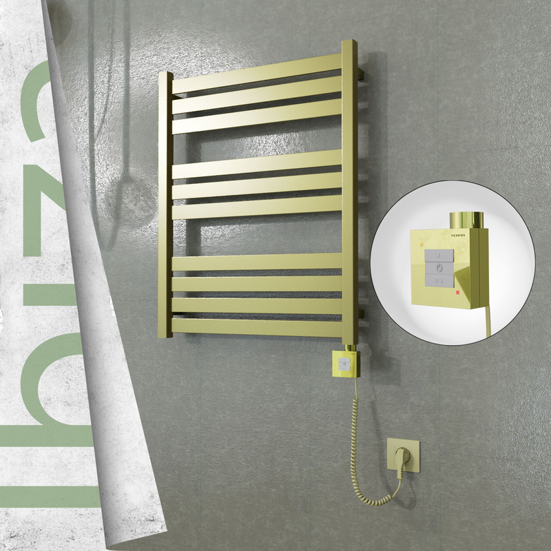 Ibiza Sèche Serviettes Electrique 600x780 Finition peinture satiné Ktx1 300 Watt Câble en spirale