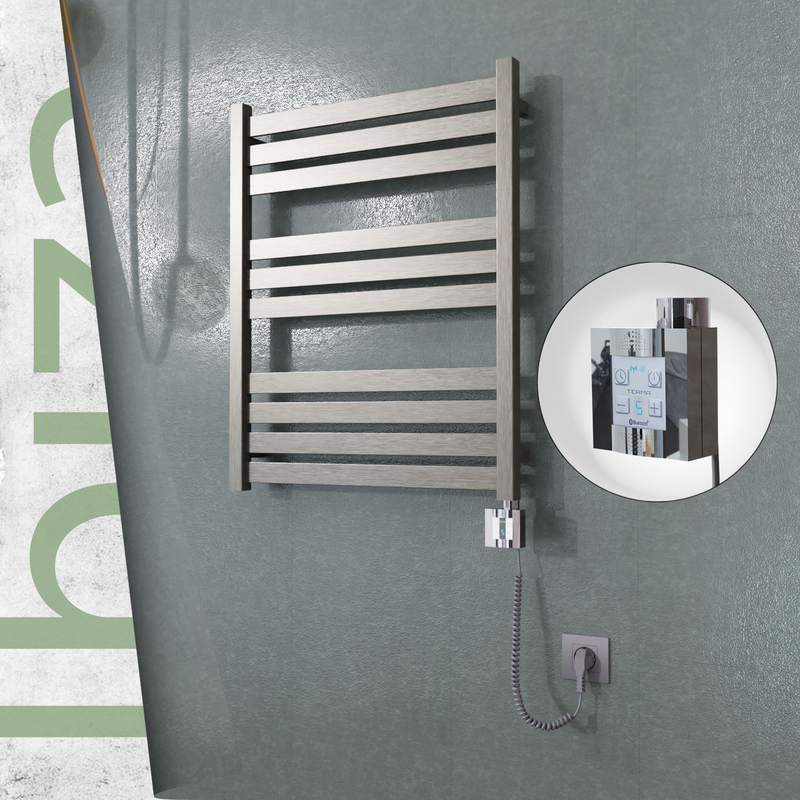 Ibiza Sèche Serviettes Electrique 600x780 Finition peinture satiné Ktx4 300 Watt Câble en spirale