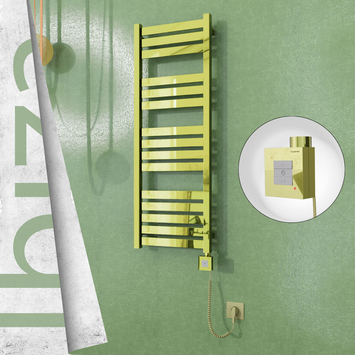 - IBIZA Elektrikli Paslanmaz Çelik Havlupan 400x1165 Altın (KTX1 Termostat) 300W Spiral Kablolu  - IBIZA Elektrikli Paslanmaz Çelik Havlupan 400x1165 Altın (KTX1 Termostat) 300W Spiral Kablolu