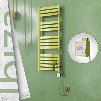 - IBIZA Elektrikli Paslanmaz Çelik Havlupan 400x1165 Altın (KTX3 Termostat) 300W Spiral Kablolu  - IBIZA Elektrikli Paslanmaz Çelik Havlupan 400x1165 Altın (KTX3 Termostat) 300W Spiral Kablolu