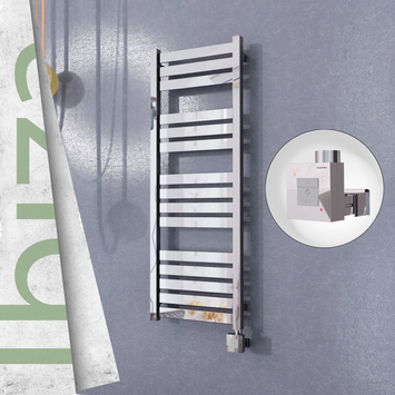 Radiva - Ibiza Elektrikli Paslanmaz Çelik Havlupan 400x1165 Ayna Polisaj (KTX1 Termostat) 300W