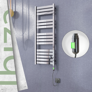 - IBIZA Elektrikli Paslanmaz Çelik Havlupan 400x1165 Ayna Polisaj (On/Off Düğmeli) 300W  - IBIZA Elektrikli Paslanmaz Çelik Havlupan 400x1165 Ayna Polisaj (On/Off Düğmeli) 300W