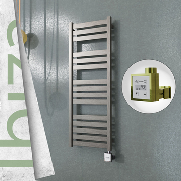 Radiva - Ibiza Elektrikli Paslanmaz Çelik Havlupan 400x1165 Satin Polisaj (KTX3 Termostat) 300W