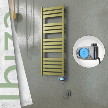 - IBIZA Elektrikli Paslanmaz Çelik Havlupan 400x1165 Satine Altın (Musa Termostat) 300W  - IBIZA Elektrikli Paslanmaz Çelik Havlupan 400x1165 Satine Altın (Musa Termostat) 300W