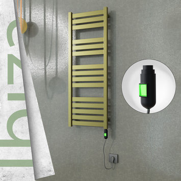 - IBIZA Elektrikli Paslanmaz Çelik Havlupan 400x1165 Satine Altın (On/Off Düğmeli) 300W  - IBIZA Elektrikli Paslanmaz Çelik Havlupan 400x1165 Satine Altın (On/Off Düğmeli) 300W