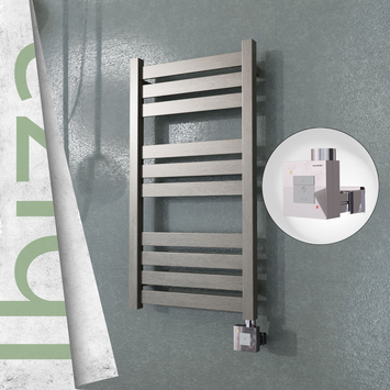Radiva - Ibiza Elektrikli Paslanmaz Çelik Havlupan 400x780 Satin Polisaj (KTX1 Termostat) 200W