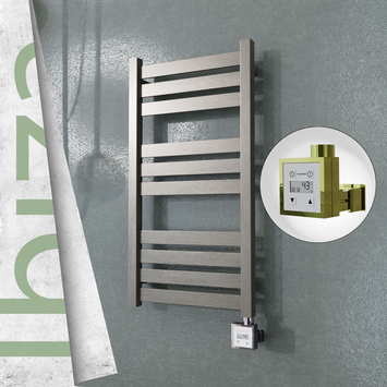 Radiva - Ibiza Elektrikli Paslanmaz Çelik Havlupan 400x780 Satin Polisaj (KTX3 Termostat) 200W