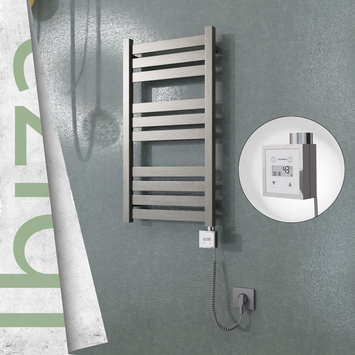 Radiva - Ibiza Elektrikli Paslanmaz Çelik Havlupan 400x780 Satin Polisaj (KTX3 Termostat) 200W Spiral Kablolu