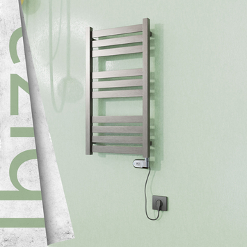 Radiva - Ibiza Elektrikli Paslanmaz Çelik Havlupan 400x780 Satin Polisaj (Thesis Termostat) 200W