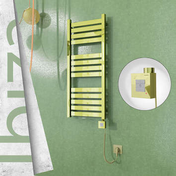 - IBIZA Elektrikli Paslanmaz Çelik Havlupan 400x960 Altın (KTX1 Termostat) 300W Spiral Kablolu  - IBIZA Elektrikli Paslanmaz Çelik Havlupan 400x960 Altın (KTX1 Termostat) 300W Spiral Kablolu