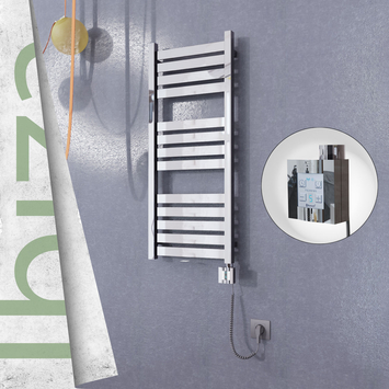 Radiva - Ibiza Elektrikli Paslanmaz Çelik Havlupan 400x960 Ayna Polisaj (KTX4 Termostat) 300W Spiral Kablolu